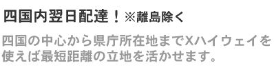 四国内翌日配達！※離島除く